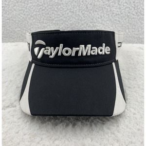 Taylormade Golf‎ Visor Mens Hook Loop Hat OSFM R11 Pienta Black White Sports Dad